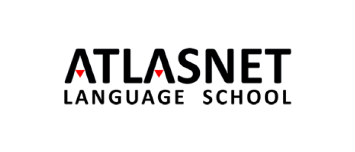 Logo della scuola di lingue Atlasnet